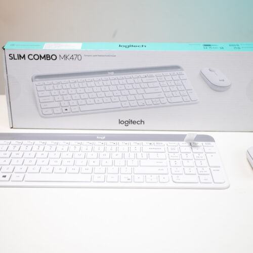 Bộ Bàn phím chuột không dây Logitech MK470 Trắng (USB)