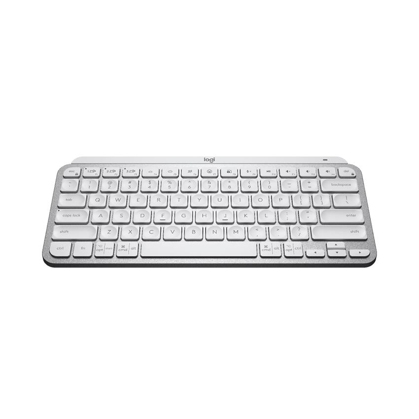Bàn phím Không dây Logitech MX Keys Mini Pale Grey (USB/Bluetooth/xám trắng)