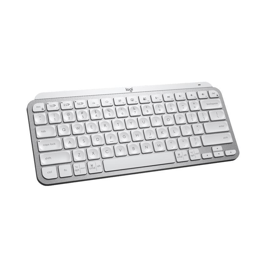 Bàn phím Không dây Logitech MX Keys Mini Pale Grey (USB/Bluetooth/xám trắng)