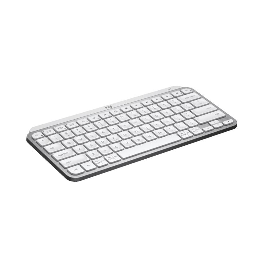 Bàn phím Không dây Logitech MX Keys Mini Pale Grey (USB/Bluetooth/xám trắng)