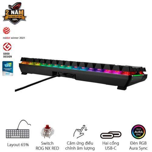 Bàn phím không dây Asus ROG Falchion NX Red sw (USB/RGB)
