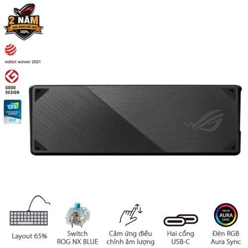 Bàn phím không dây Asus ROG Falchion NX Blue sw (USB/RGB)