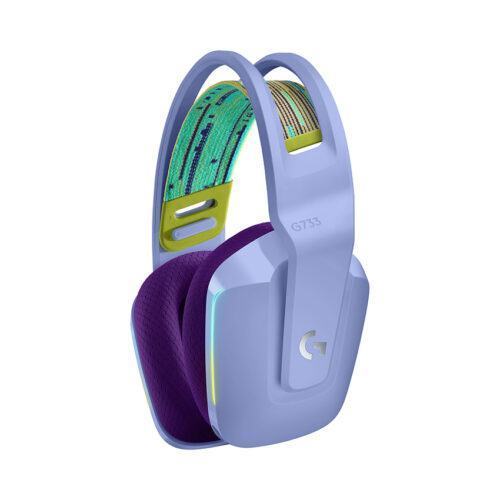Tai nghe Gaming Logitech LIGHTSPEED G733 Wireless RGB Tím