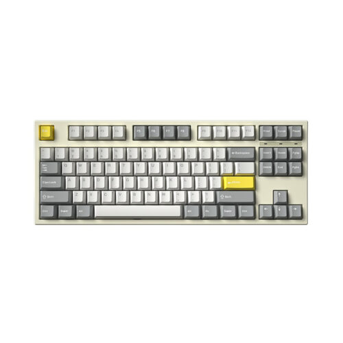 Bàn phím cơ FL-Esports GP87 CP White Grey Yellow sw (Gateron Pro) (USBC/RGB/Hotswap)