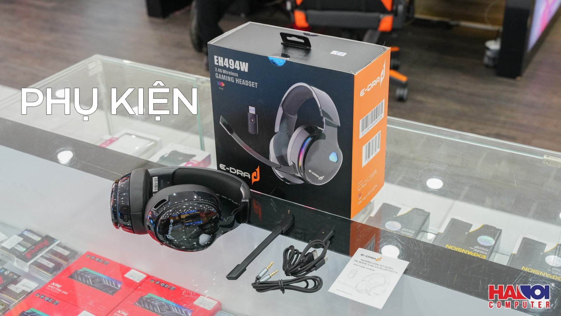 65206 tai nghe khong day e dra eh494w den bluetooth wireless 2 4g 03 1