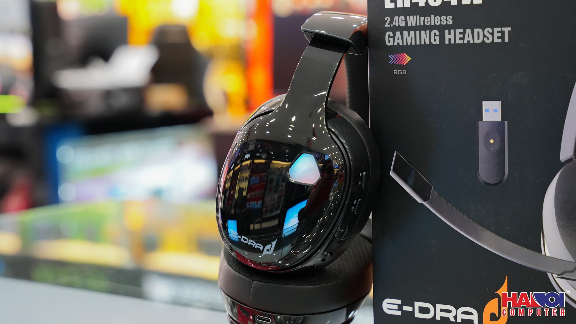 Tai nghe không dây E-Dra EH494W Đen (Bluetooth, Wireless 2.4G)