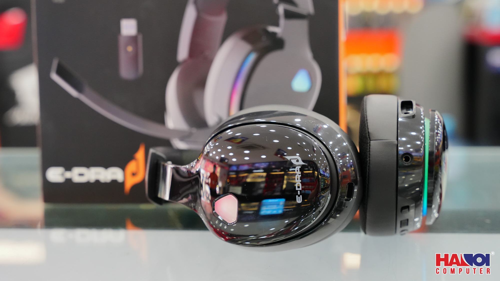 Tai nghe không dây E-Dra EH494W Đen (Bluetooth, Wireless 2.4G)