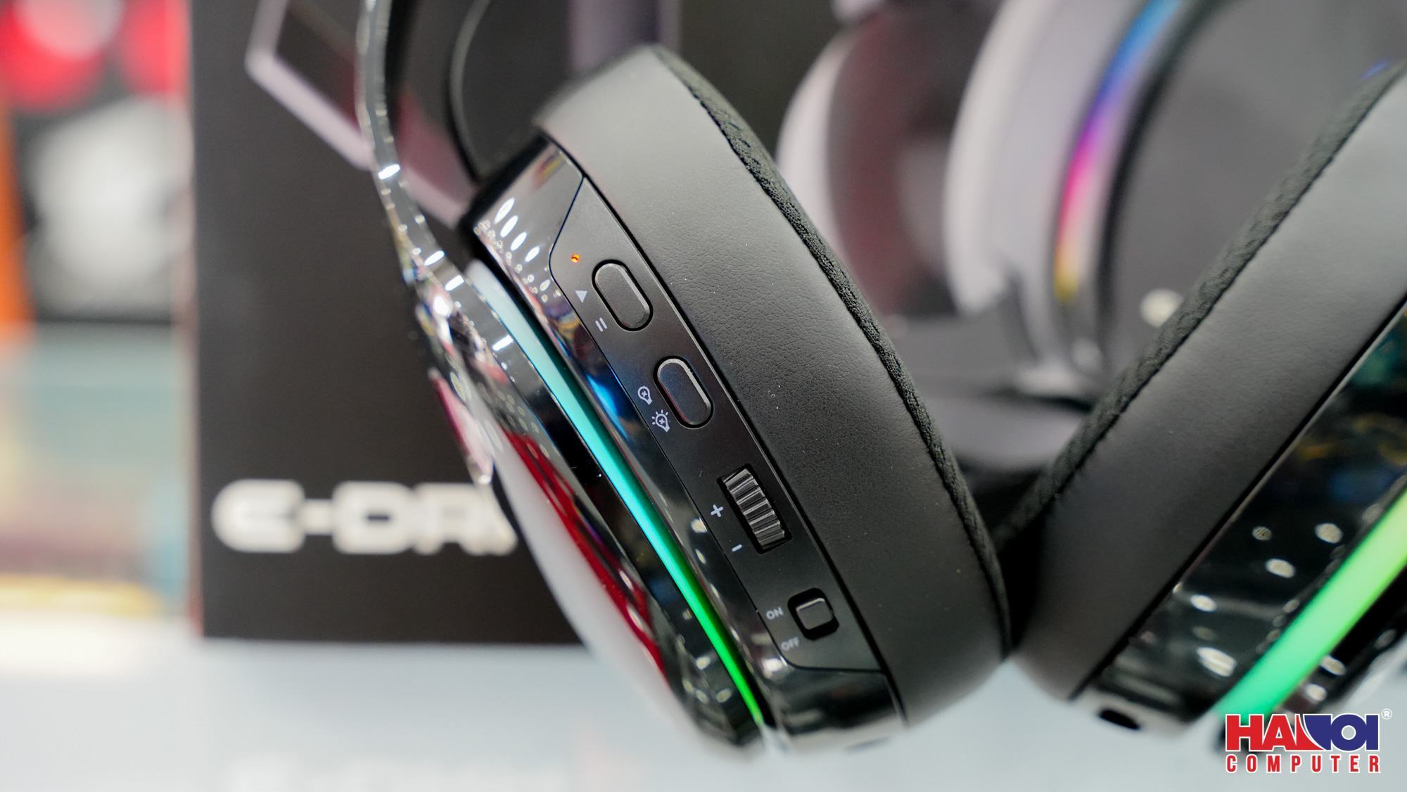 Tai nghe không dây E-Dra EH494W Đen (Bluetooth, Wireless 2.4G)