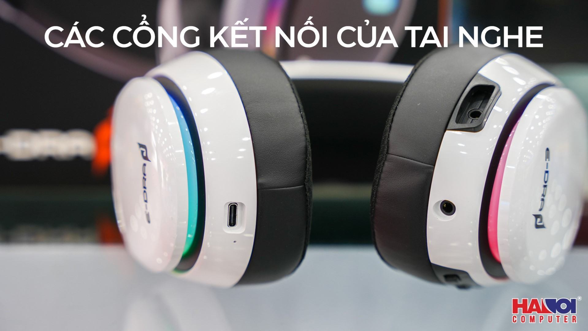 Tai nghe không dây E-Dra EH494W Trắng (Bluetooth, Wireless 2.4G)