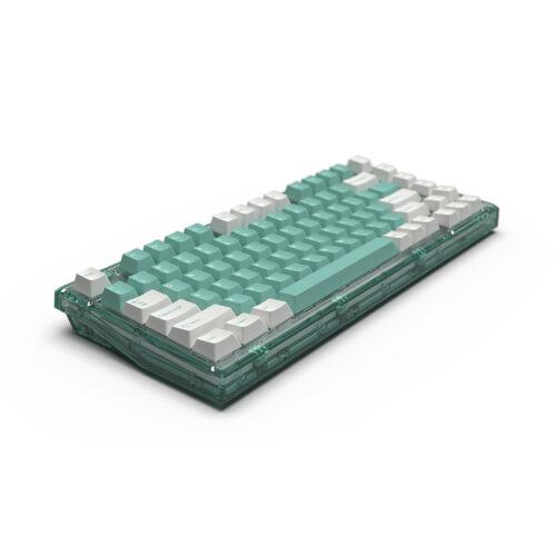 Bàn phím cơ Không dây FL-Esport Q75 Azure Green 3 Mode Rosa sw (Kailh Box/USBC/Bluetooth/RGB)