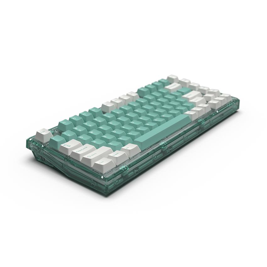 Bàn phím cơ Không dây FL-Esport Q75 Azure Green 3 Mode Rosa sw (Kailh Box/USBC/Bluetooth/RGB)