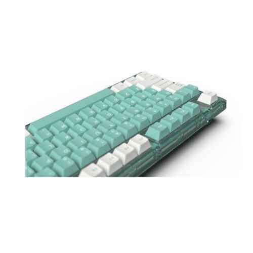 Bàn phím cơ Không dây FL-Esport Q75 Azure Green 3 Mode Rosa sw (Kailh Box/USBC/Bluetooth/RGB)