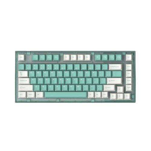Bàn phím cơ Không dây FL-Esport Q75 Azure Green 3 Mode Rosa sw (Kailh Box/USBC/Bluetooth/RGB)