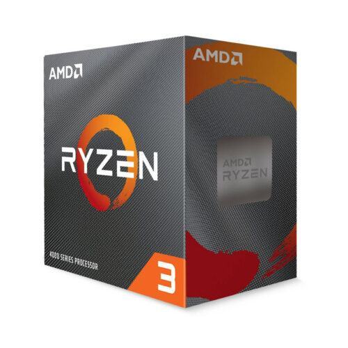 CPU AMD Ryzen 3 4100 (3.8 GHz turbo upto 4.0GHz / 11MB / 4 Cores, 8 Threads / 65W / Socket AM4)
