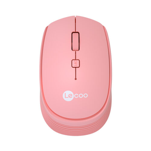 Chuột không dây Lecoo WS202 hồng (USB)