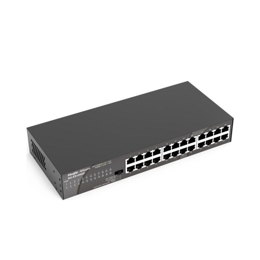 Switch RUIJIE RG-ES116G (16 cổng 10/100/1000 BASE-T Vỏ kim loại)