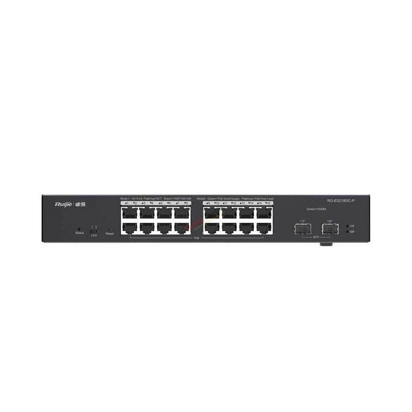 Switch RUIJIE RG-ES218GC-P (Layer 2 Smart Managed 16P PoE)
