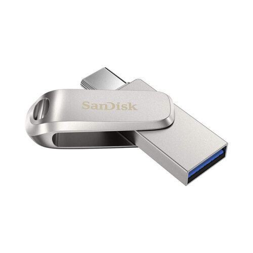 USB SanDisk 256GB Ultra Dual Driver USB 3.1/Type-C, SDDDC4-256G-G46 , màu bạc