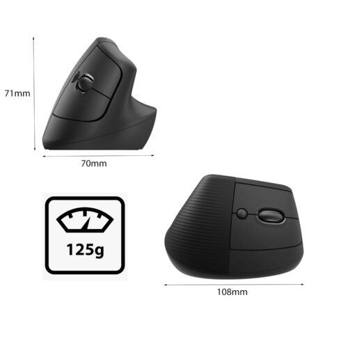 Chuột không dây Logitech Lift Vertical Ergonomic Graphite (910-006479)