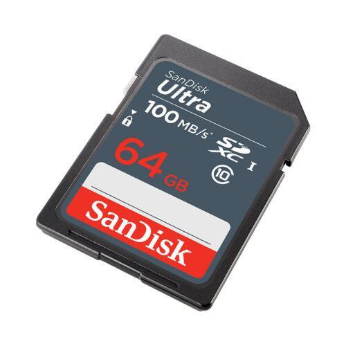 Thẻ Nhớ Sandisk 64GB SDXC Ultra, C10 UHS- 1 Read 100MB/s, SDSDUNR-064G-GN3IN