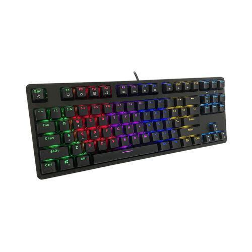 Bàn phím cơ Edra EK387L màu đen Blue sw (USBC/Huano)