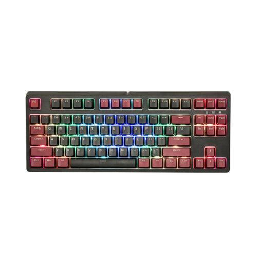Bàn phím cơ Edra EK387 RGB Dark Warrior Red sw (USBC/PBT)