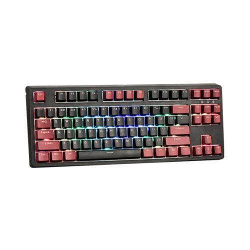 Bàn phím cơ Edra EK387 RGB Dark Warrior Red sw (USBC/PBT)