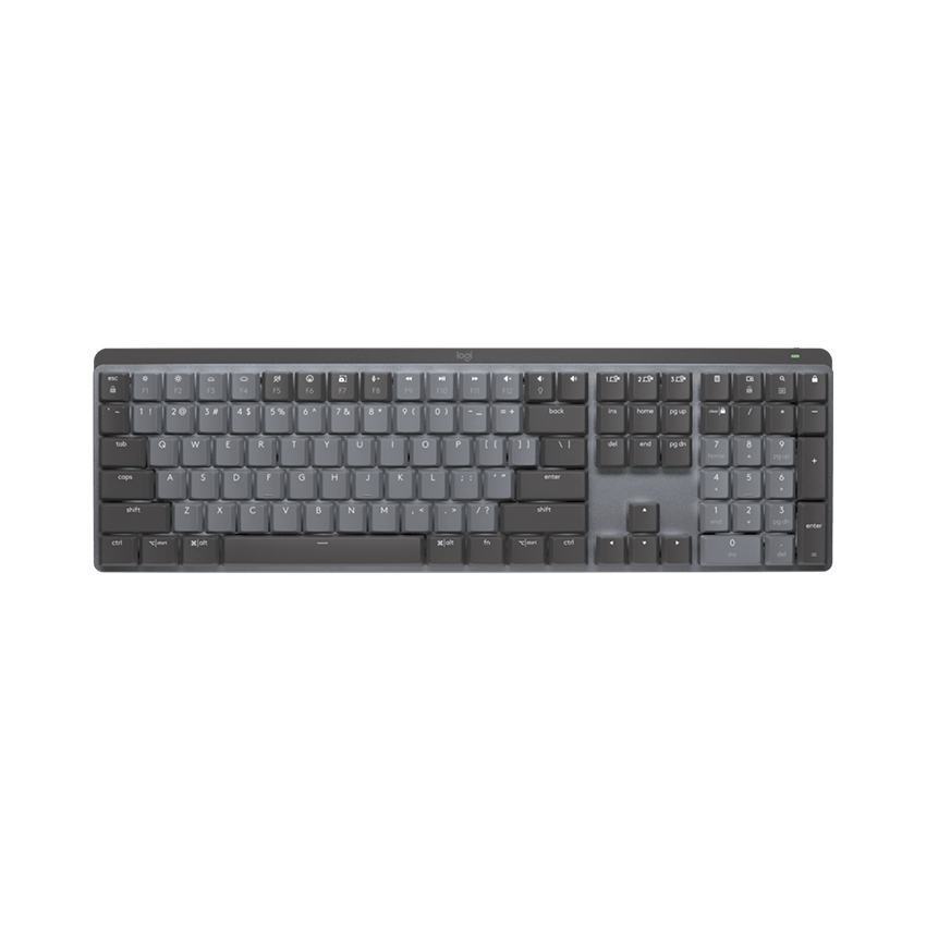 Bàn phím không dây Logitech MX Mechanical Graphite Tactile sw (USB/Bluetooth)