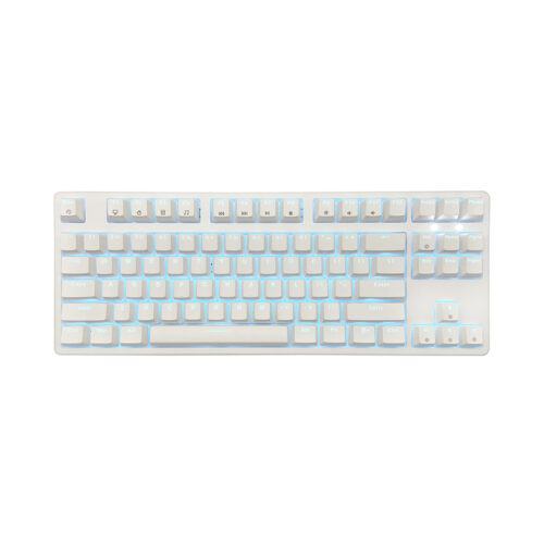 Bàn phím cơ Edra EK387L màu trắng Blue sw (USBC/Led trắng)