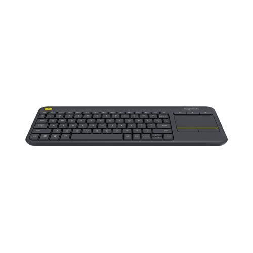 Bàn phím không dây Logitech K400 Plus đen (USB/Bluetooth/Pin)