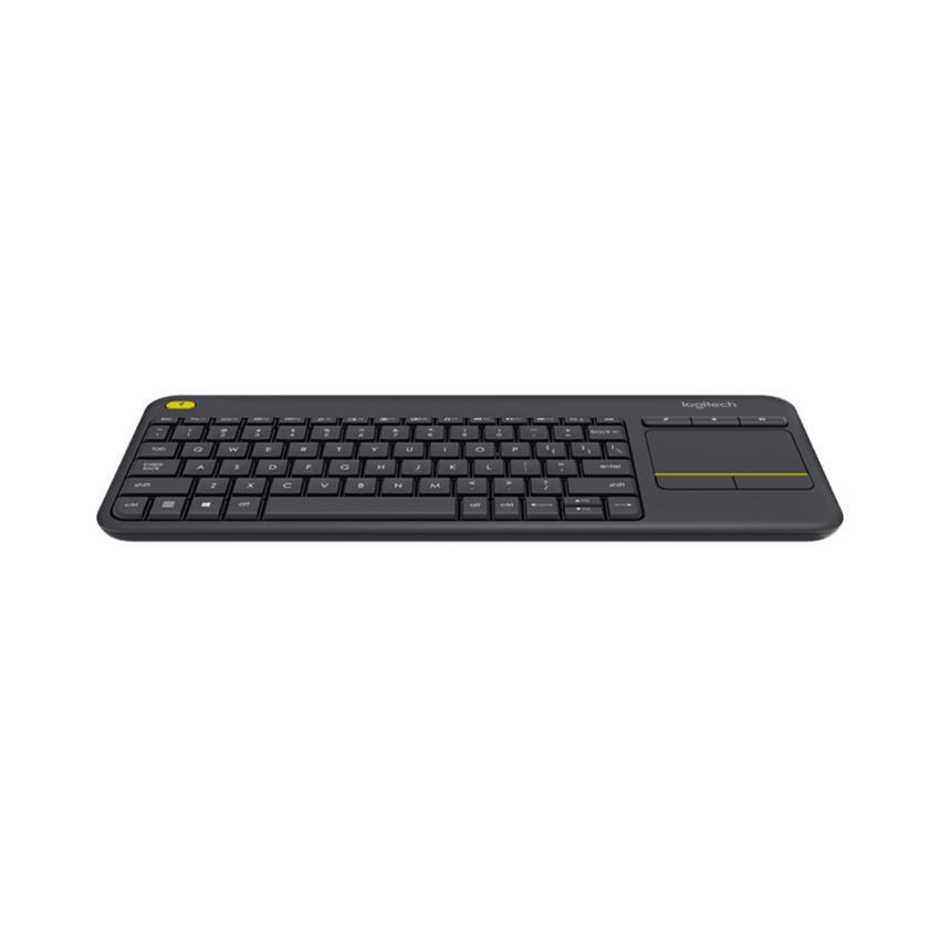 Bàn phím không dây Logitech K400 Plus đen (USB/Bluetooth/Pin)