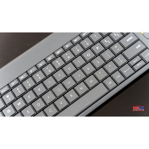 Bàn phím không dây Logitech K400 Plus đen (USB/Bluetooth/Pin)