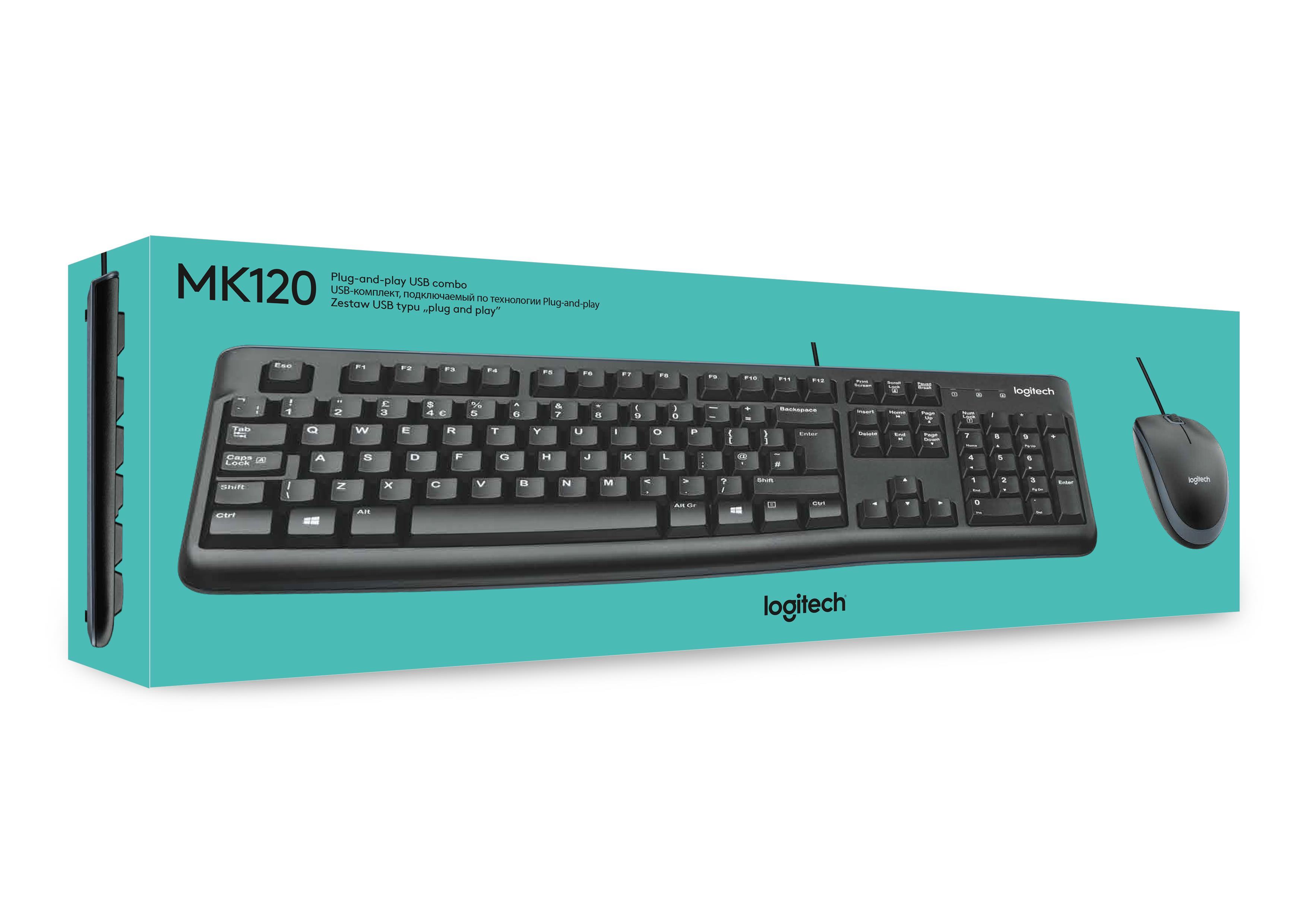 Bộ Bàn phím Logitech + Chuột MK120