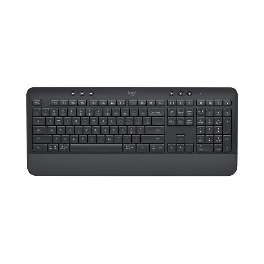 Bàn phím không dây Logitech K650 Graphite (USB/Bluetooth/Đen) (920-010955)
