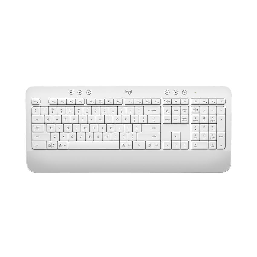 Bàn phím không dây Logitech K650 Off White (USB/Bluetooth/Trắng) (920-010987)