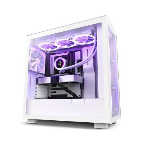 Vỏ máy tính NZXT H7 Elite White  (Mid Tower/Màu Trắng)