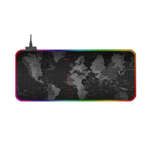Bàn di chuột Gaming Bản đồ thế giới Led Viền RGB 30 x 70cm