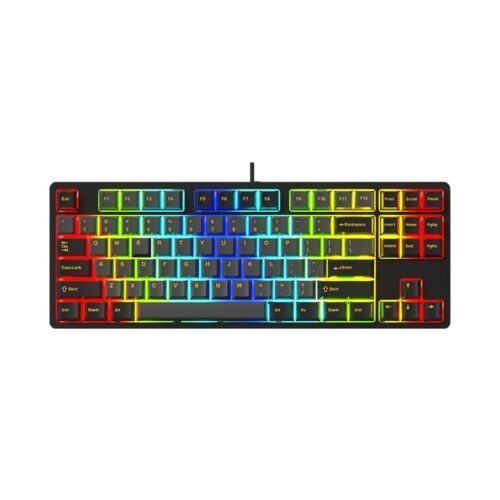 Bàn phím cơ game Edra EK387FL RGB Polar night Blue sw (USBC/PBT)