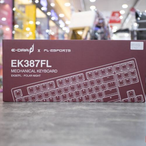 Bàn phím cơ game Edra EK387FL RGB Polar night Blue sw (USBC/PBT)