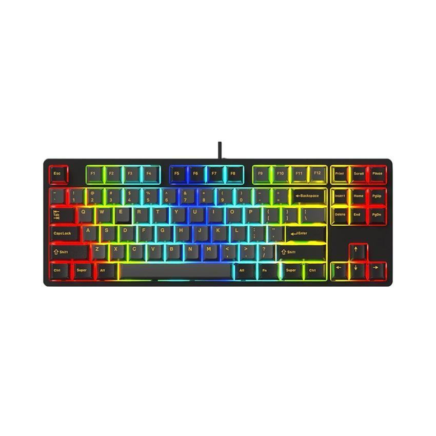 Bàn phím cơ game Edra EK387FL RGB Polar night Red sw (USBC/PBT)