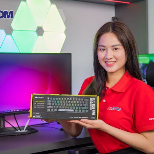 Bàn phím game không dây Corsair K70 Pro Mini đen Speed sw (CH-9189014-NA)