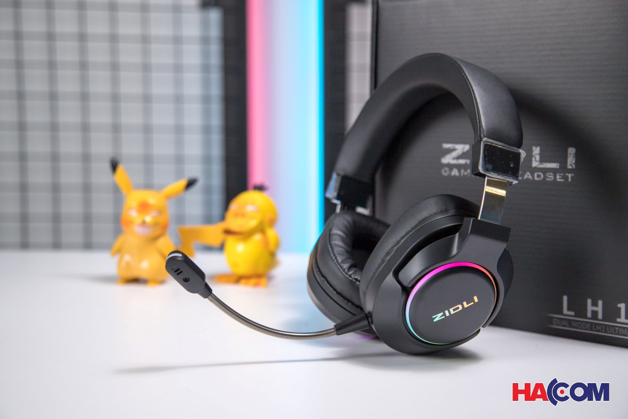 Tai nghe không dây Gaming Zidli LH1 Ultimate (7.1, 2.4G, LED RGB)