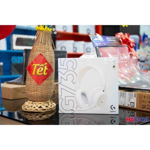 Tai nghe chơi game không dây Logitech G735 Màu Trắng (Wireless/Bluetooth 5.2)