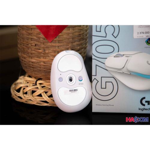 Chuột game không dây Logitech G705 RGB Aurora Off White