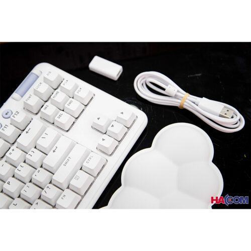 Bàn phím game không dây Logitech G715 TKL RGB Aurora Off White