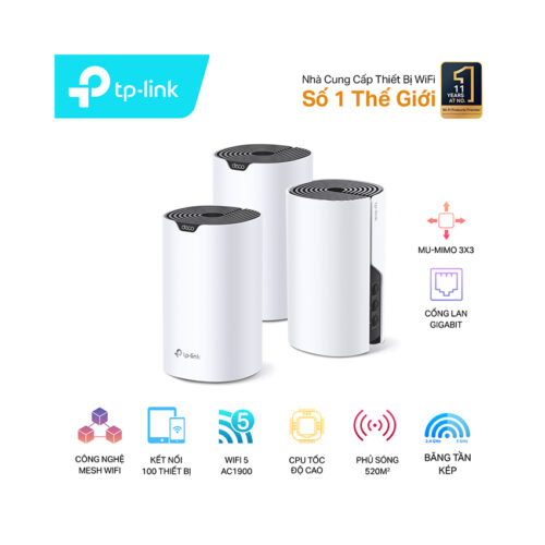 Bộ phát wifi Mesh Tp-Link Deco S7 3 Pack Wireless AC1900