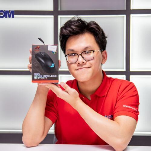 Chuột game Asus ROG Keris Wireless Aimpoint Black (P709) (USB/RGB)