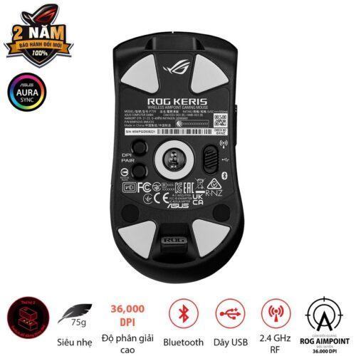 Chuột game Asus ROG Keris Wireless Aimpoint Black