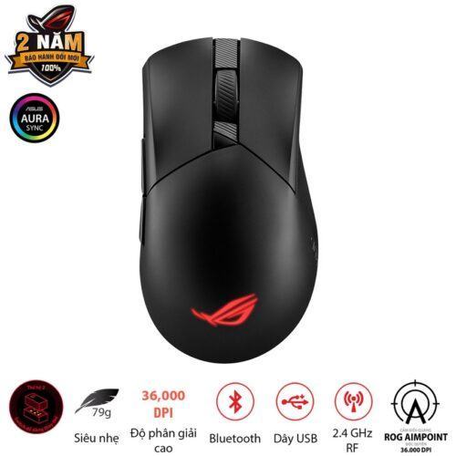 Chuột game Asus ROG Gladius III Wireless Aimpoint Black (P711) (USB/RGB)