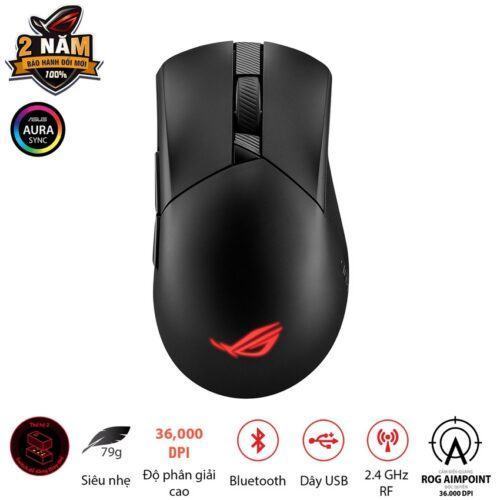 Chuột game Asus ROG Gladius III Wireless Aimpoint Black (P711) (USB/RGB)